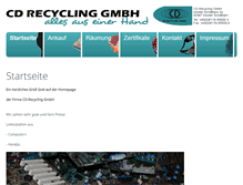 Tablet Screenshot of cd-recycling-gmbh.de